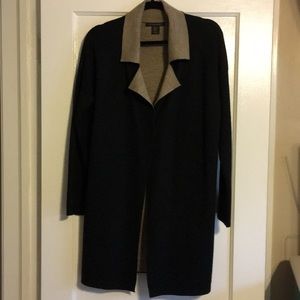 Tahari long black sweater M